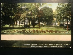 Vintage Postcard 1910 Grand Circus Park, Detroit, Michigan (MI)