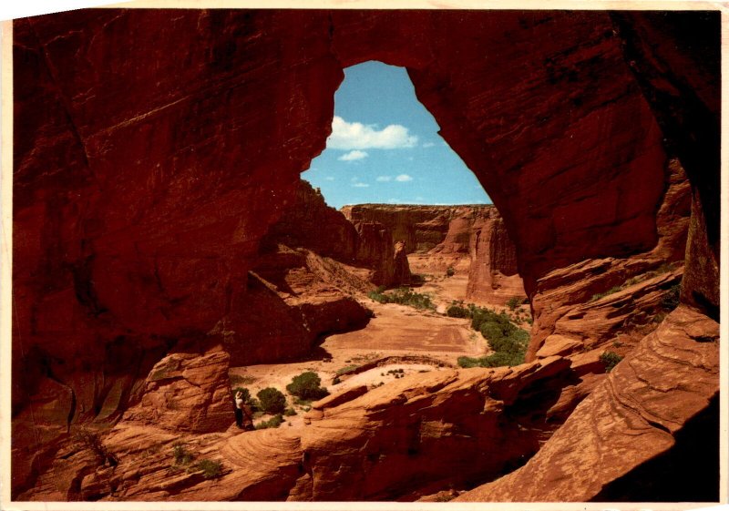 The Window Canyon de Chelly Arizona Ray Manley John Hinde Cu postcard