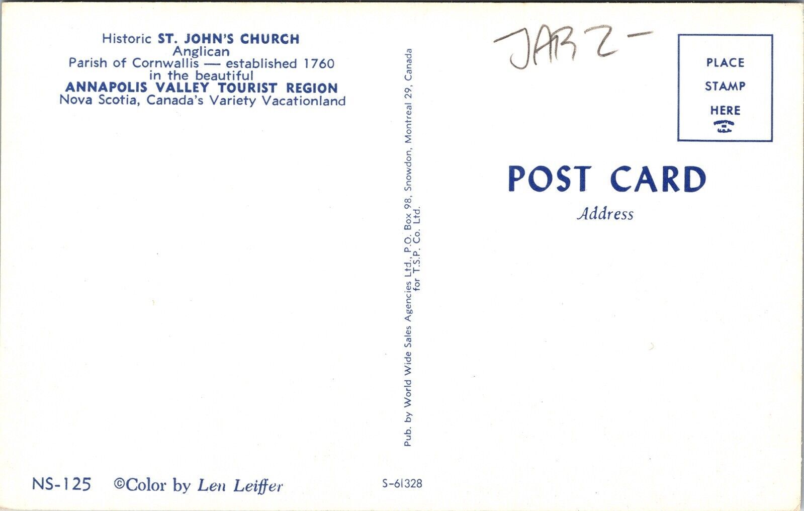 Historic St Johns Church Anglican Parish Cornwallis Nova Scotia Canada