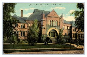 Alumni Hall Knox College Galesburg Illinois IL UNP DB Postcard Y2
