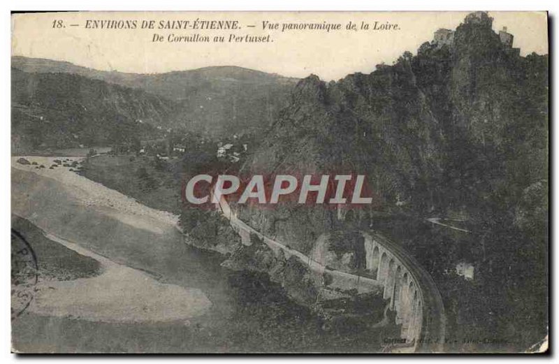 Old Postcard From Around Saint Etienne Panoramic De La Loire In Cornillon in ...