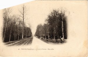 CPA Compiegne Chasse a Courre-Bien aller FRANCE (1013859)