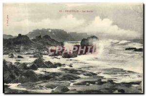 Old Postcard Granville The Reefs