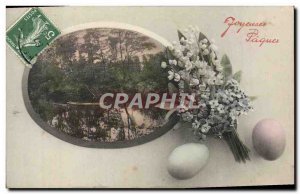 Old Postcard Fancy Happy Easter