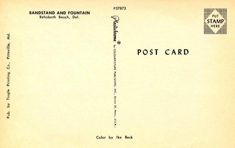 DE - Rehoboth Beach. Lighted Fountains