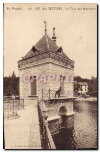 Old Postcard En Morvan Settons Lake Tower Machines