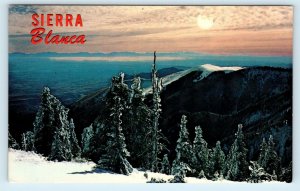 RUIDOSO, NM New Mexico ~ SIERRA BLANCA The White Mountain c1950s  Postcard