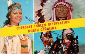 Cherokee Native American Reservation North Carolina Postcard PC243