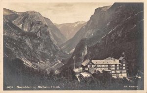 Naerodalen Norway Stalheim Hotel Real Photo Vintage Postcard JF686454