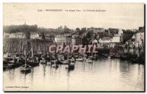 Douarnenez - Grand Harbor - Flotilla - sardine Old Postcard