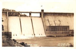 Norris Dam Tennessee Waterfront Real Photo Antique Postcard K60212