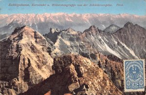 L146 Austria 1920 Kalkkoegelkamm Karwendel Mountain Peaks vintage postcard