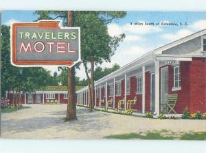 Unused Linen MOTEL SCENE West Columbia South Carolina SC B6731