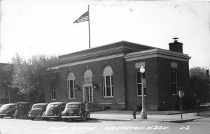 G39/ Wahpeton North Dakota RPPC Postcard c1940s Post Office Building