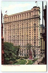 Trinity Building New York City Historical Building Skyscraper Landmark Postcard