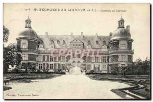 Old Postcard St Georges Sur Loire Chateau de Serrant