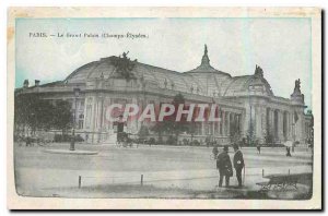 Old Postcard Paris Grand Palais Champs Elysees