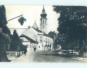 old rppc CHURCH ALONG STREET Vienna - Wien Austria HM1617