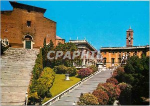 Roma Modern Postcard Capitol and St. married in church Aracoeli