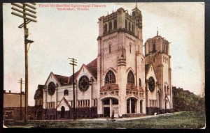 Vintage Postcard 1907-1915 First Methodist Episcopal Church, Spokane, Washington