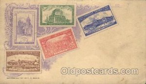 F.A. Busch Stamp, Stamps Unused internal creases, roundness on corners from w...