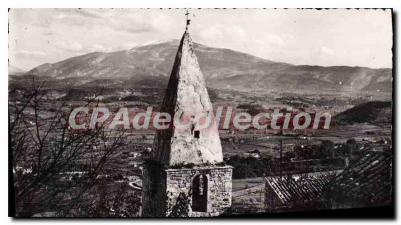 Modern Postcard View From Mont Ventoux Crestet