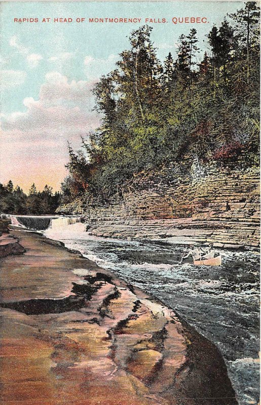 br105719 rapids at head of montmorency falls quebec canada