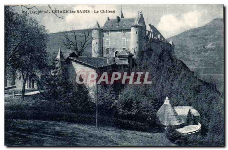 Uriage les Bains Old Postcard The castle