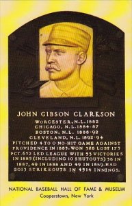 John Gibson Clarkson National Baseball Hall Of Fame & Museum Cooperstown New ...