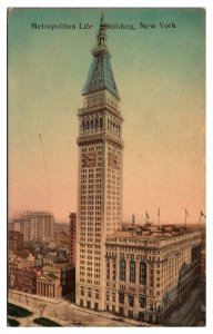 Antique Metropolitan Life Building, New York City, NY Postcard