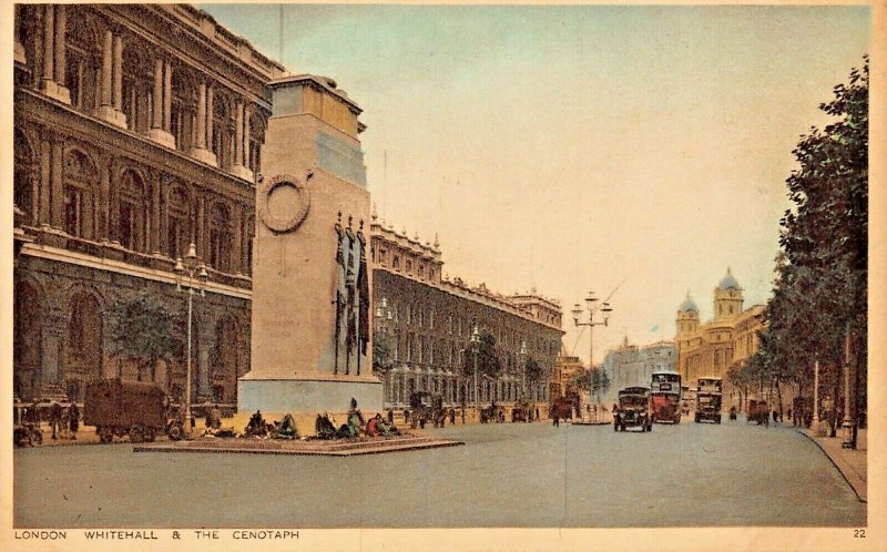 WHITEHALL LONDON ENGLAND~THE CENOTAPH~PHOTO POSTCARD