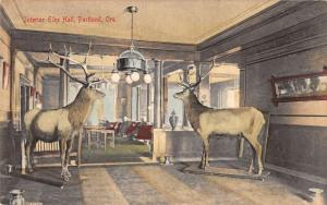 Portland Oregon Interior Elks Hall Antique Postcard K31922