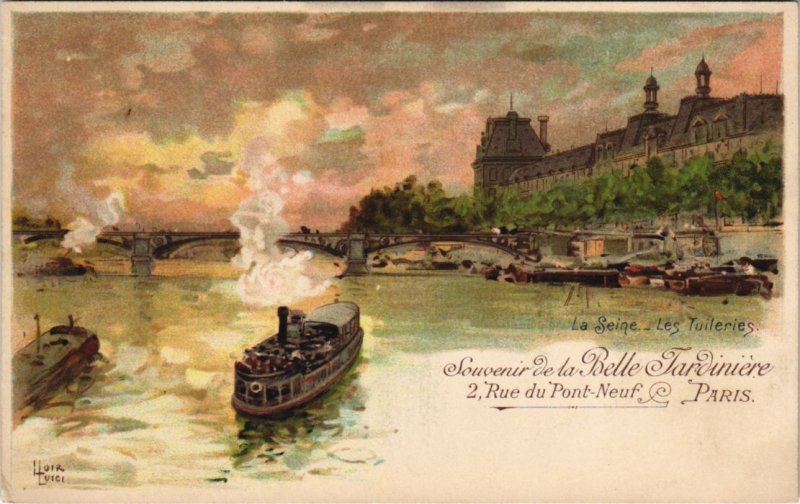 CPA PARIS 1e - La Seine- Les Tuileries (53819)