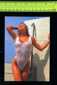 197987 USA Hot Bods semi-nude girl old Gee Whiz postcard