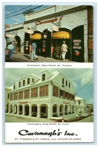 c1950 Cavanagh's Inc. Shop Store Main Street Virgin Islands Advertising Postcard 