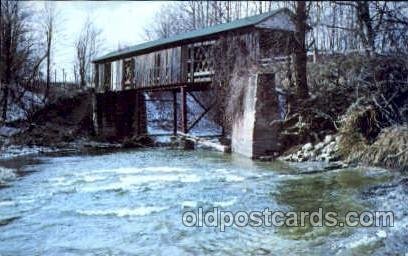 Ashtabula County, Ohio, Creek Road, USA Covered Bridge Unused 