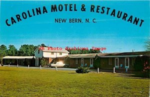 NC, New Bern, North Carolina, Carolina Motel, Restaurant, Dexter Press No 46823C
