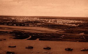 Sale Alongside River RABAT Morocco Vintage Postcard A265