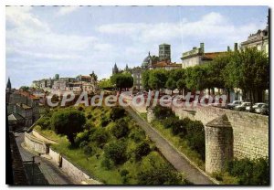 Modern Postcard Angouleme Charente Les Remparts