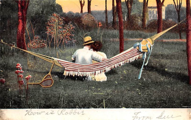 A Silent Confession Man and Woman in Hammock Tennis 1907 