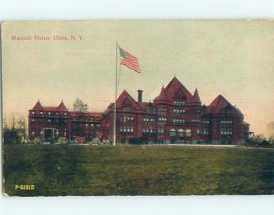 Divided-Back MASONIC HOME SCENE Utica New York NY L6112