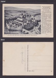 Vintage postcard Schloss Sonnenberg 1480 view Wiesbaden Hesse Germany