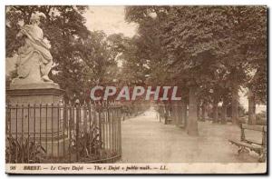 Old Postcard Brest coursd Dajot Dajot The Public Walk