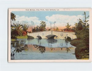 Postcard Arch Bridge, City Park, New Orleans, Louisiana