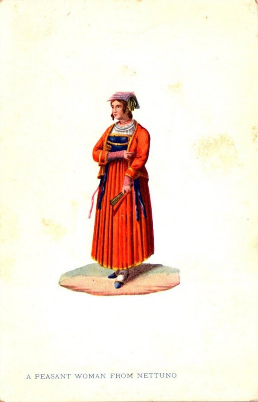 Italy A Peasant Woman From Nettuno