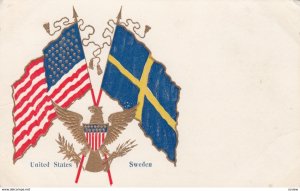 United States & Sweden Flags , 1901-07