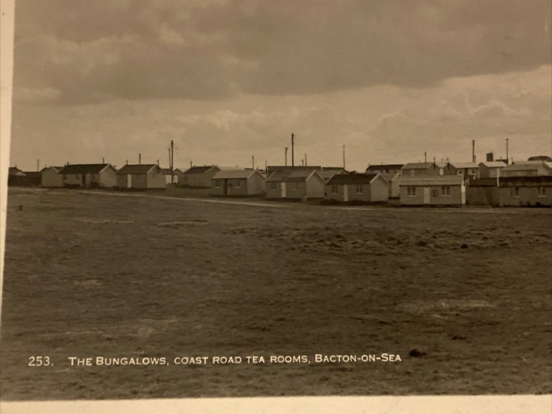 Bacton On Sea The Bungalows Coast Road Tea Rooms Norfolk Photo RPPC Postcard