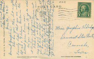 Campus Scene Texas State Normal College Denton Texas 1924 Postcard 20-10607