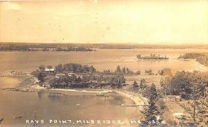 Milbridge ME Rays Point in 1931 Real Photo Postcard
