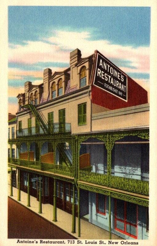 Louisiana New Orleans Antoine's Restaurant 713 St Louis Street